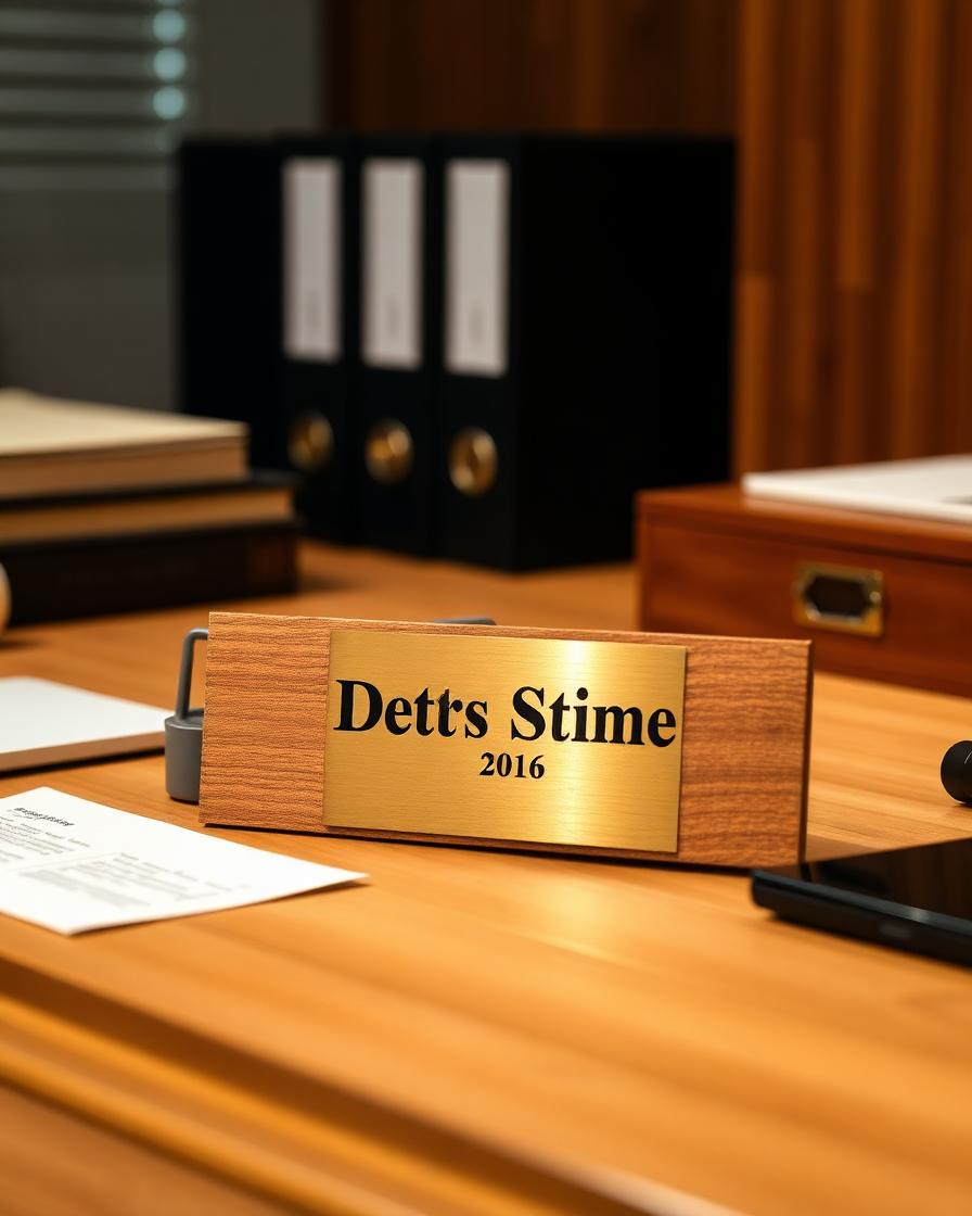 Desk Name Plates