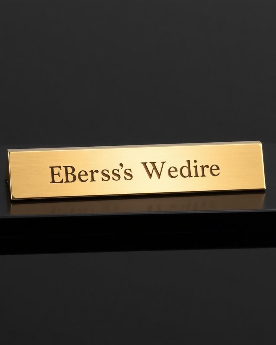 Brass Executive Desk Bar