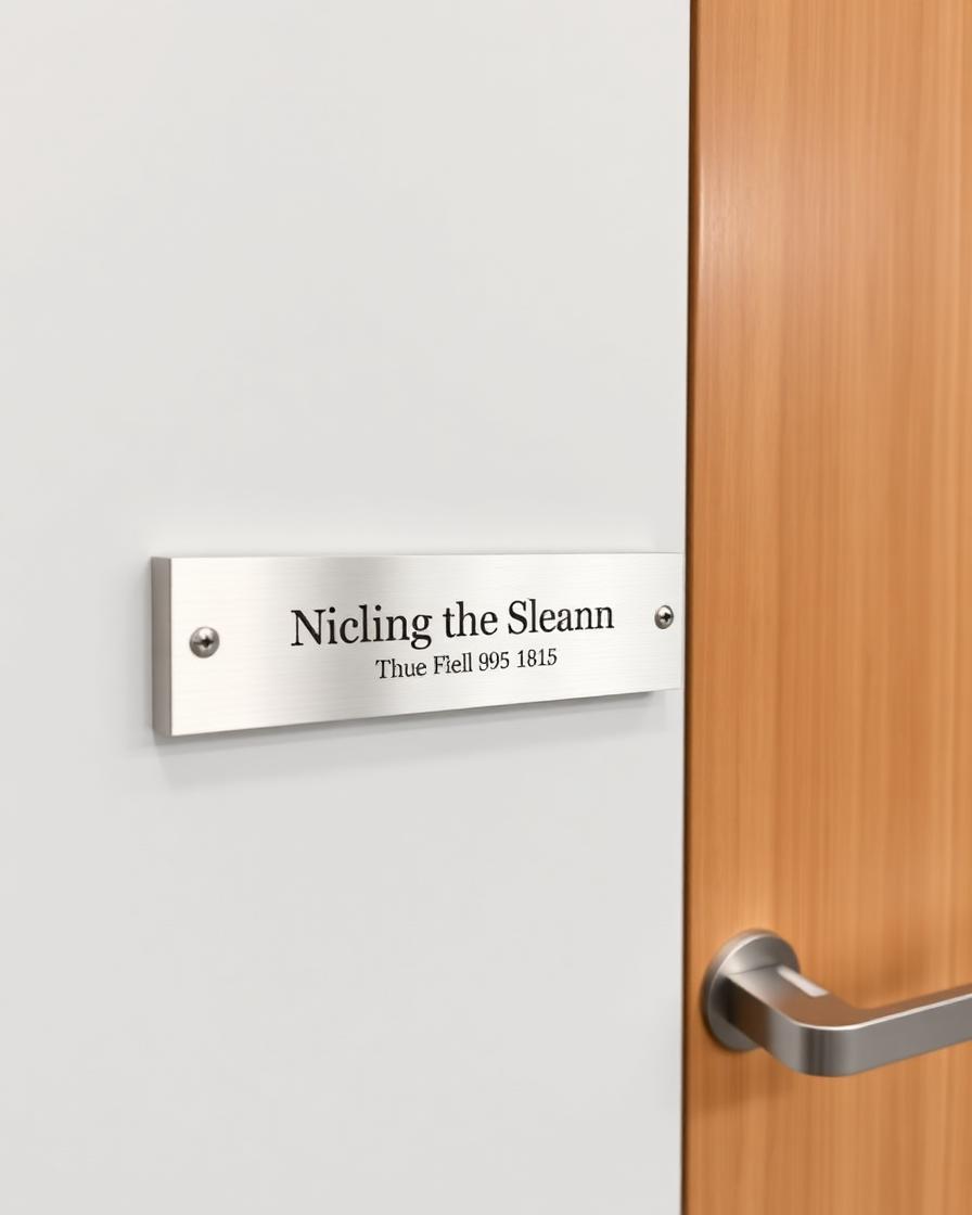 Slim Office Door Sign